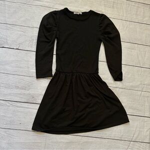 Velvet Torch black dropped waist smocked top size medium NEW